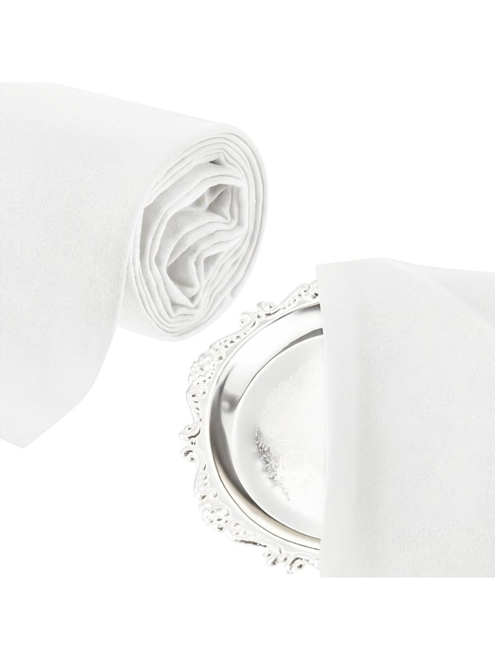 2 Yard Anti-Tarnish Silver Jewelry Cloth - Cream White, Jewelry Care Essential